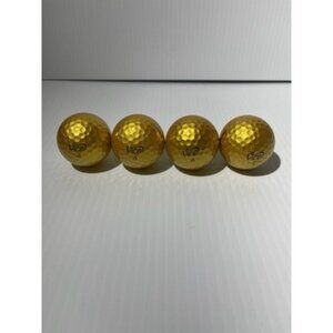 4 Vice Pro Plus Gold Golf Balls Mint Condition 5A Quality Limited Edition